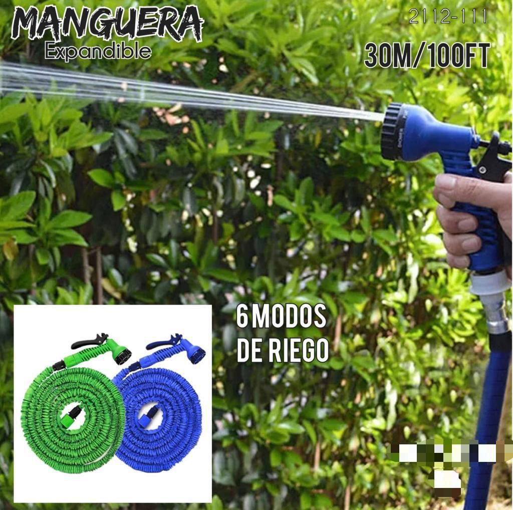 MANGUERA EXPANDIBLE 30M CON 6 MODOS